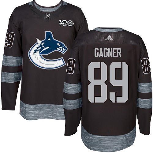 Adidas Canucks #89 Sam Gagner Black 1917-100th Anniversary Stitched NHL Jersey - Click Image to Close